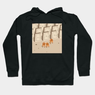 Exploring Space and Ancient Ruins Hoodie